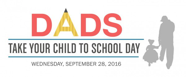 Dads Take Child School 2016 Linear Logo