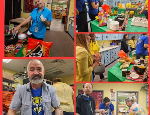 teachers enjoying the celebration.